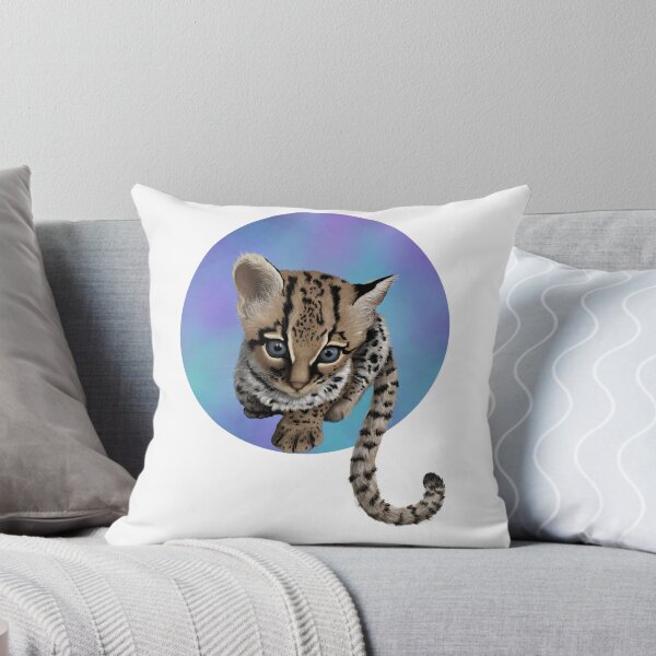 Item preview, Margay watercolour purple  designed and sold by Mayakiwi.