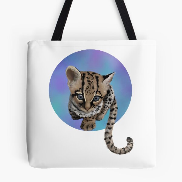 Item preview, Margay watercolour purple  designed and sold by Mayakiwi.