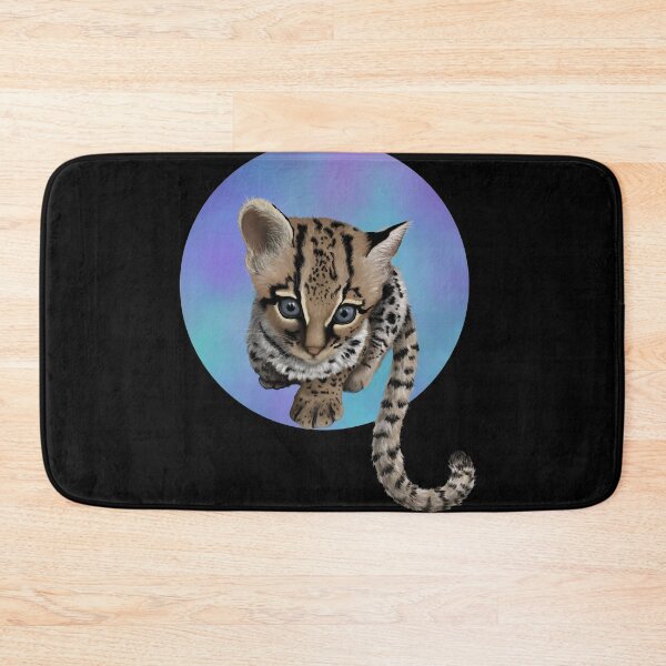 Item preview, Margay watercolour purple  designed and sold by Mayakiwi.