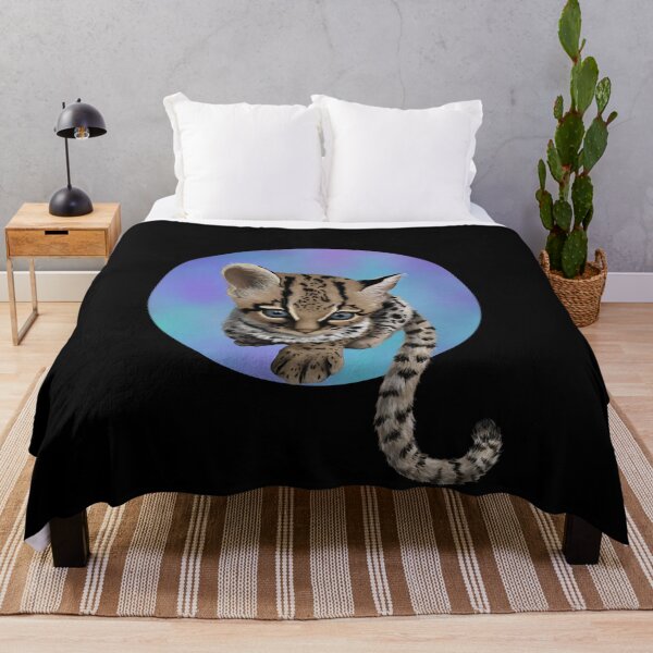 Item preview, Margay watercolour purple  designed and sold by Mayakiwi.