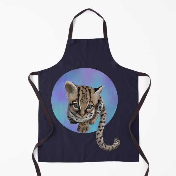 Item preview, Margay watercolour purple designed and sold by Mayakiwi.