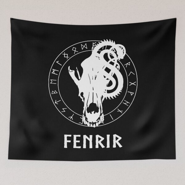 Item preview, Fenrir Runic Circle White/Black designed and sold by geoceltic.