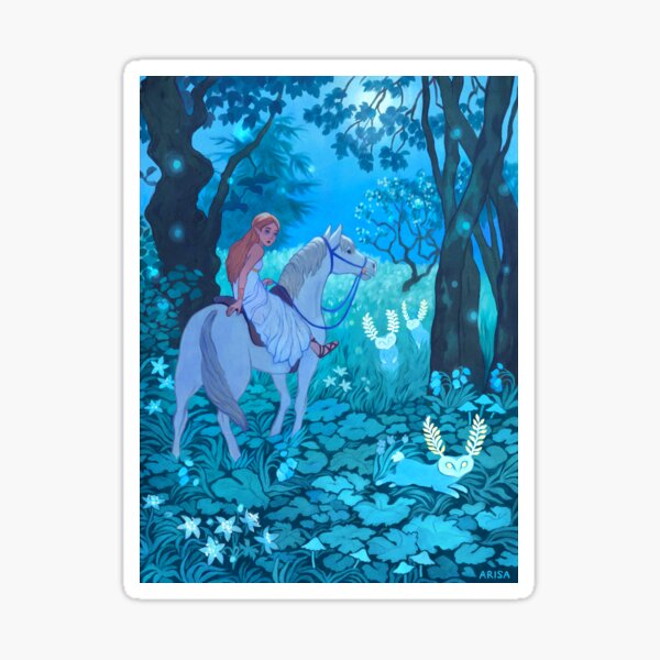 Blue Princess Sticker