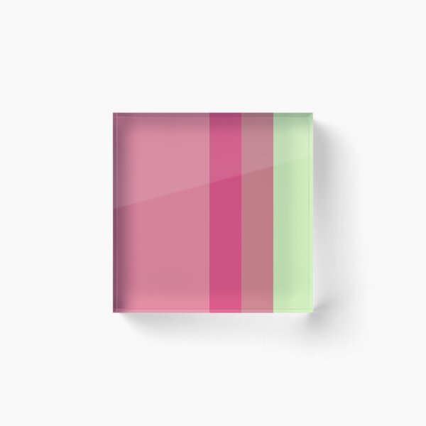 beautiful watermelon summer colors design Acrylic Block