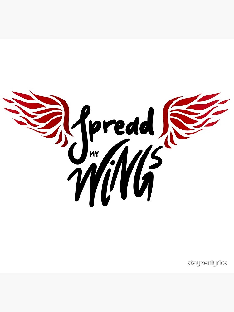 "SKZ Spread my wings" Poster by stayzenlyrics Redbubble