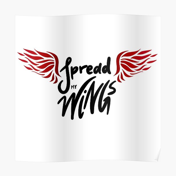 "SKZ Spread my wings" Poster by stayzenlyrics Redbubble