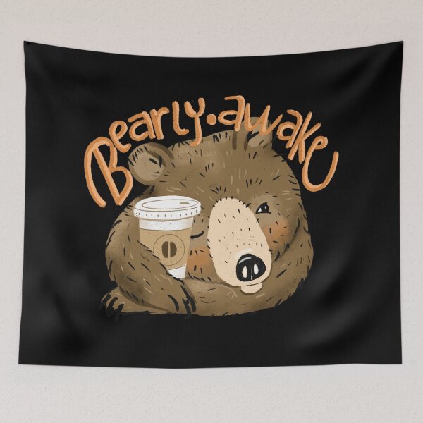 Item preview, Bearly awake designed and sold by Petit Faon Prints.