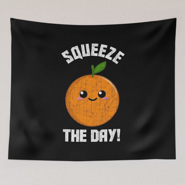 Item preview, Squeeze the day! Orange Kawaii designed and sold by angus77ok.