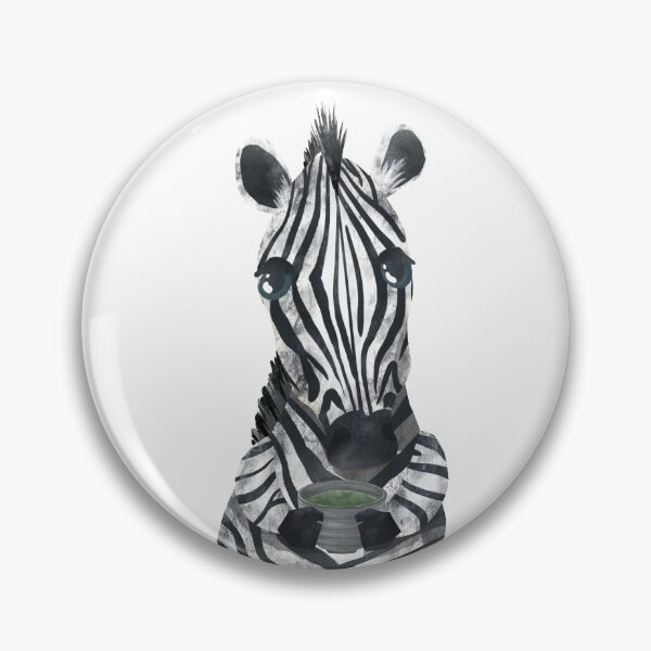 Item preview, My Stylish zebra drinking match green tea designed and sold by XandYart.