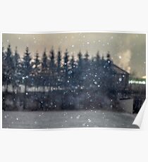 Snow flying Poster