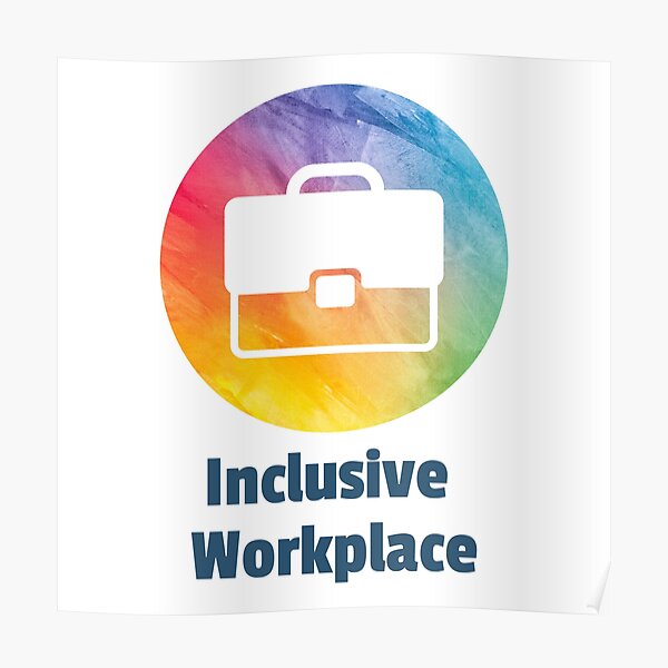 Inclusive Workplace Icon Poster