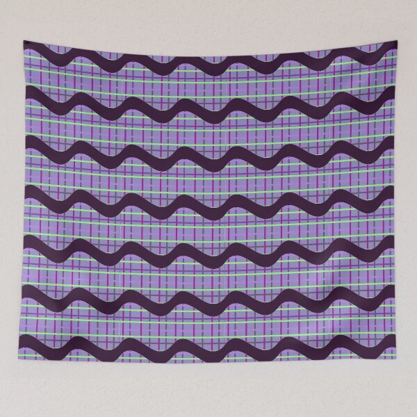 Item preview, Purple and Aqua Plaid Stream designed and sold by KDStout.