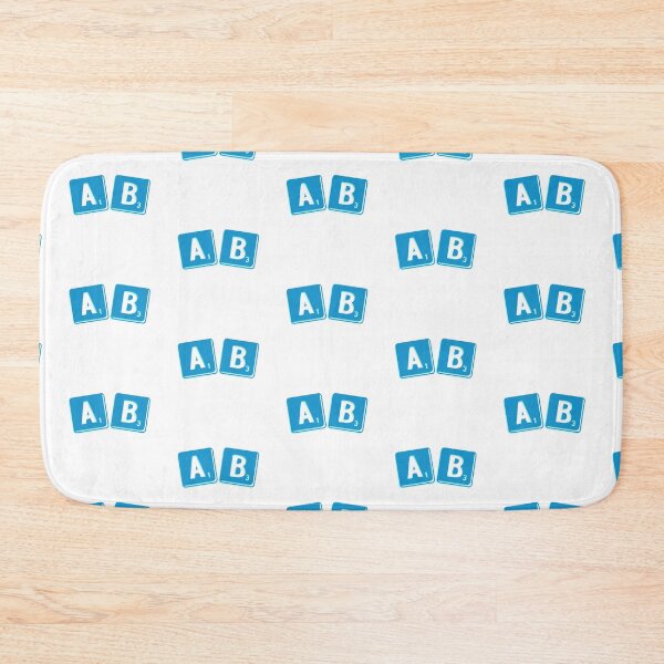 Item preview, AB-Letter Squares Blue/Teal designed and sold by DF3.