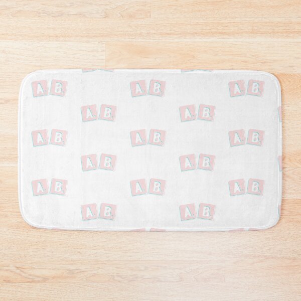 Item preview, AB-Letter Squares Pink/Teal designed and sold by DF3.