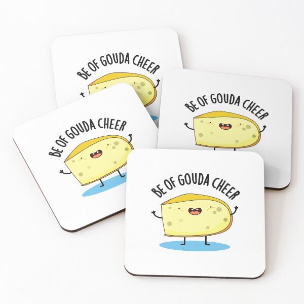 Item preview, Be Of Gouda Cheer Funny Cheese Puns  designed and sold by punnybone.