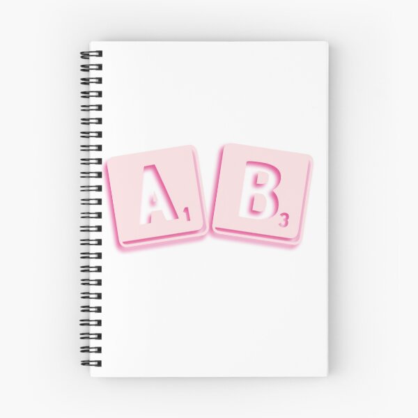 Item preview, AB-Letter Squares Pink/Magenta designed and sold by DF3.