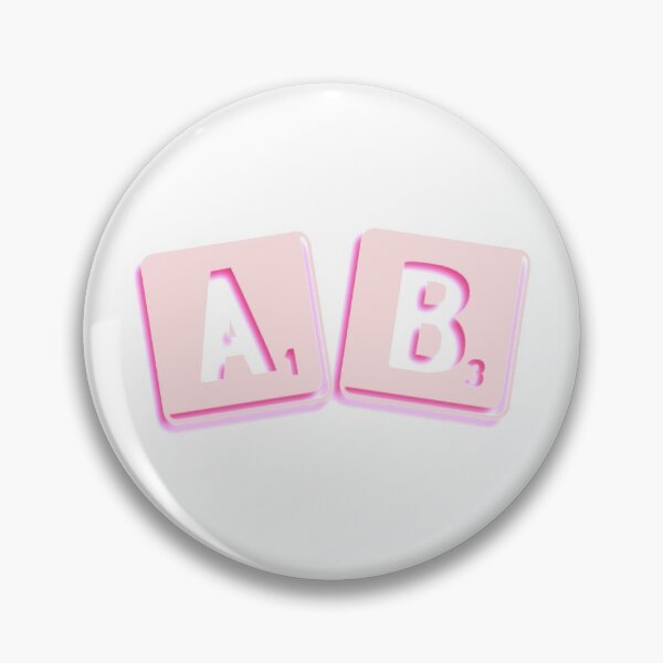 Item preview, AB-Letter Squares Pink/Magenta designed and sold by DF3.