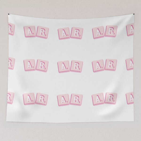 Item preview, AB-Letter Squares Pink/Magenta designed and sold by DF3.