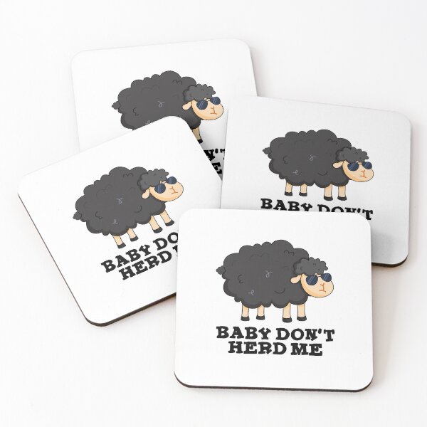 Item preview, Baby Don't Herd Me Funny Black Sheep Puns  designed and sold by punnybone.