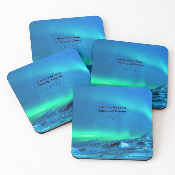 Item preview, I Observe National Sanctity of Human Life Day! Aurora Background designed and sold by ChristianCoding.