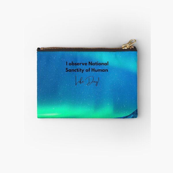 Item preview, I Observe National Sanctity of Human Life Day! Aurora Background designed and sold by ChristianCoding.