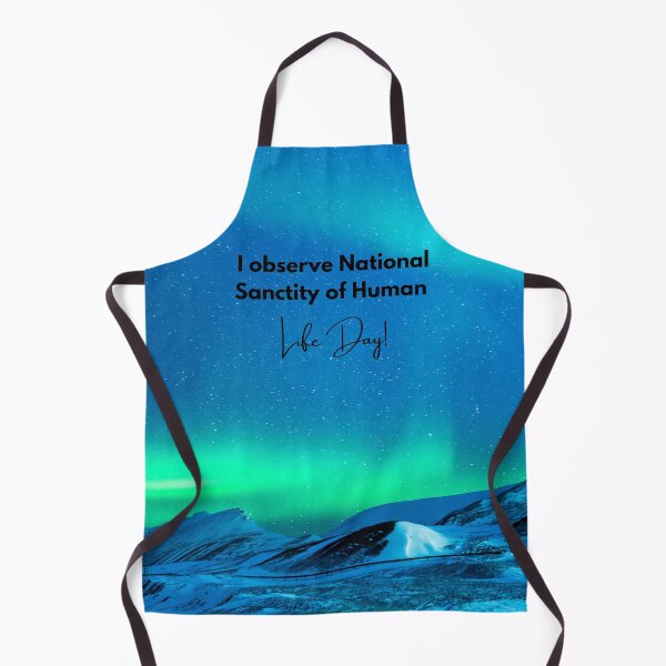Item preview, I Observe National Sanctity of Human Life Day! Aurora Background designed and sold by ChristianCoding.