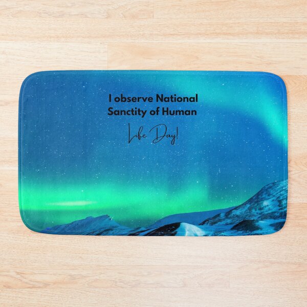 Item preview, I Observe National Sanctity of Human Life Day! Aurora Background designed and sold by ChristianCoding.