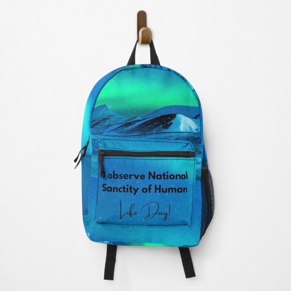 Item preview, I Observe National Sanctity of Human Life Day! Aurora Background designed and sold by ChristianCoding.
