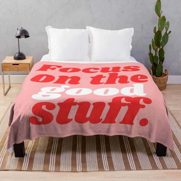 Item preview, Focus On The Good Stuff - Pink And Red designed and sold by KarolinaPaz.