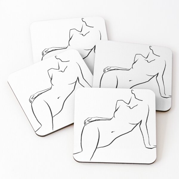 Item preview, Line Body Art, Minimalist Sketch designed and sold by evenhandedprint.