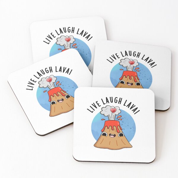 Item preview, Live Laugh Lava Funny Volcano Puns  designed and sold by punnybone.