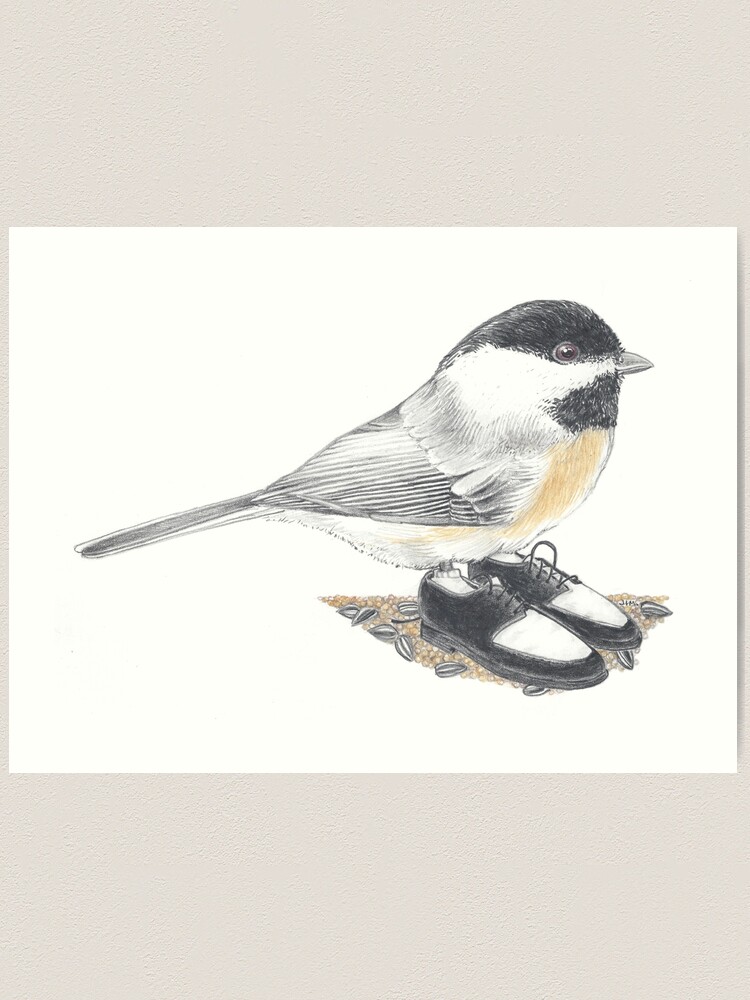 Sold Chickadee sneakers painting