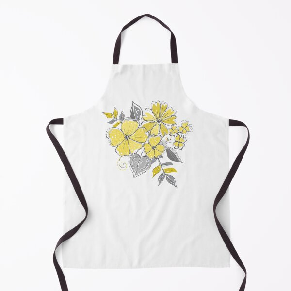 Item preview, Yellow and Gray Pantone 2021 Wildflowers designed and sold by bbpatterns.