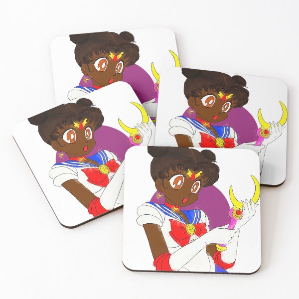 Item preview, Black girl magic sailor moon fan Art  designed and sold by HelloBujo.