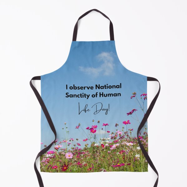 Item preview, I Observe National Sanctity of Human Life Day! Pink Meadow Background designed and sold by ChristianCoding.