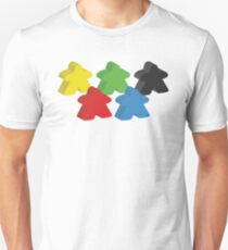 Set of 5 meeples (Board game tokens) Unisex T-Shirt