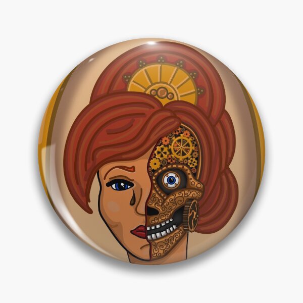 Artikelvorschau, Steampunk Automaton Queen mit Uhrwerk in ihrem Gesicht entworfen und verkauft von SteamParliament.