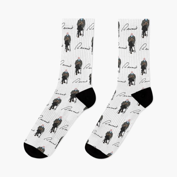 Item preview, Bernie Sanders Inauguration Sitting Funny Pattern Signature designed and sold by Reverence Apparel.