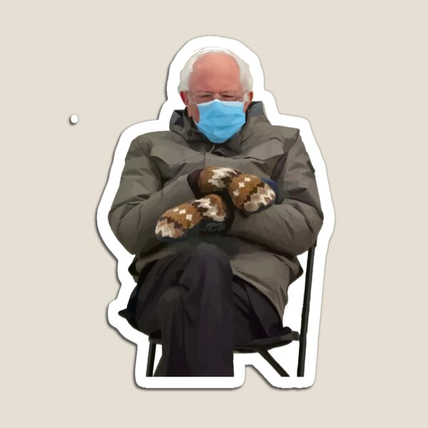 Vista previa del artículo con la obra «mitones inauguración bernie sanders», diseñado y vendido por cameronbaba.