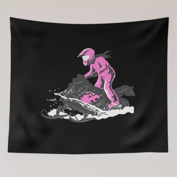 Item preview, Female Snowmobiling in Pink designed and sold by EverythingKawai.