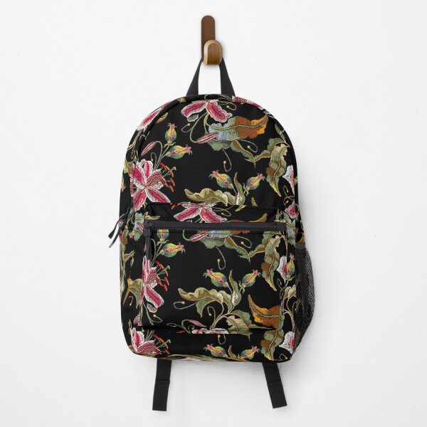 Item preview, Embroidery tropical flowers orchids designed and sold by matrioshka.