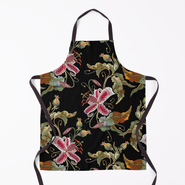 Item preview, Embroidery tropical flowers orchids designed and sold by matrioshka.
