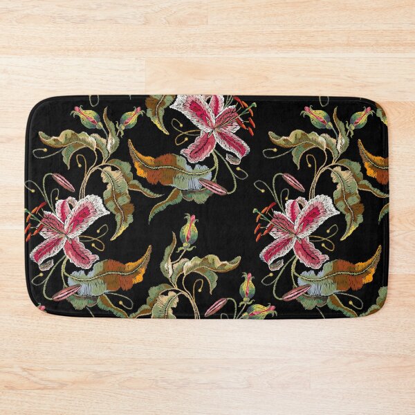Item preview, Embroidery tropical flowers orchids designed and sold by matrioshka.