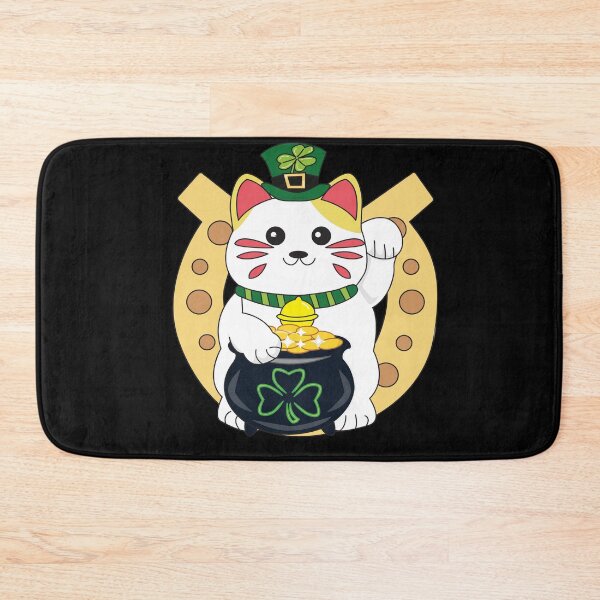 Item preview, St Patricks Day Maneki Neko - St Patricks Day designed and sold by YueHeng Creates ⭐⭐⭐⭐⭐.