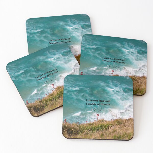 Item preview, I Observe National Sanctity of Human Life Day! Beach Meadow Background designed and sold by ChristianCoding.
