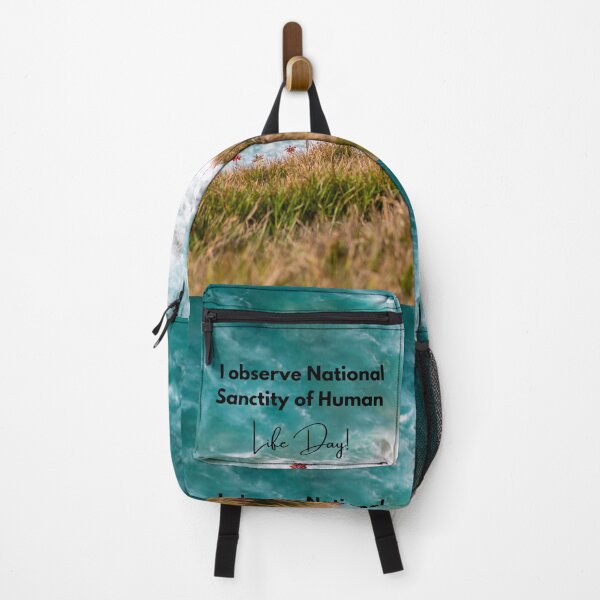 Item preview, I Observe National Sanctity of Human Life Day! Beach Meadow Background designed and sold by ChristianCoding.