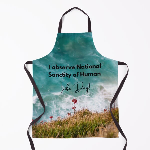 Item preview, I Observe National Sanctity of Human Life Day! Beach Meadow Background designed and sold by ChristianCoding.