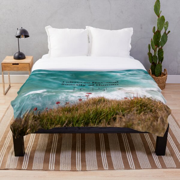 Item preview, I Observe National Sanctity of Human Life Day! Beach Meadow Background designed and sold by ChristianCoding.