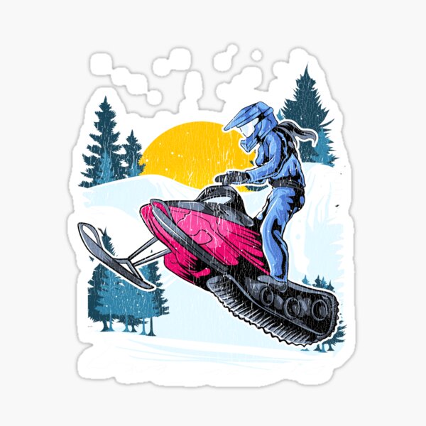 Just Gonna Send It Snowmobile Stunt Snow Funny Graphic Decal Sticker Art Decor 