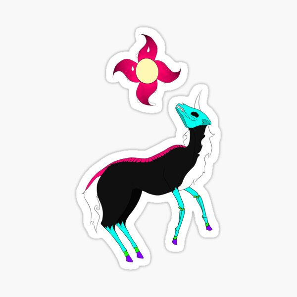decaying unicorn Sticker